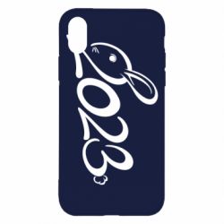 Чехол для iPhone X/Xs Заяц 2023 - PrintSalon