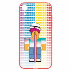 Чехол для iPhone XR 3D Roblox Rainbow