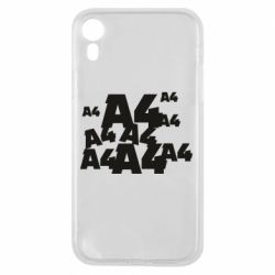 Чехол для iPhone XR A4 Pattern - PrintSalon