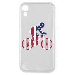 Чехол для iPhone XR American cyclist - PrintSalon
