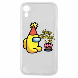 Чехол для iPhone XR Among Us Happy Birthday