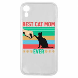 Чехол для iPhone XR Best cat mom ever - PrintSalon