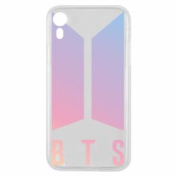 Чехол для iPhone XR BTS gradient logo - PrintSalon