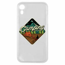 Чехол для iPhone XR Camping and forest - PrintSalon