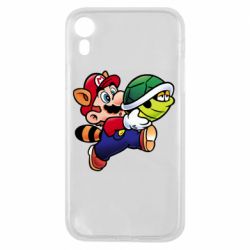 Чехол для iPhone XR Cute Mario with turtle