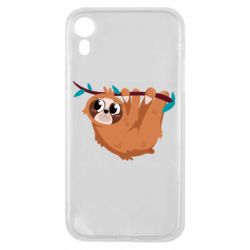 Чехол для iPhone XR Cute sloth - PrintSalon