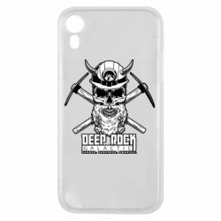 Чехол для iPhone XR Deep Rock Galactic skull