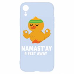 Чехол для iPhone XR Duck Namast'ay Away - PrintSalon