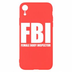 Чехол для iPhone XR FBI - Female Body Inspector - PrintSalon