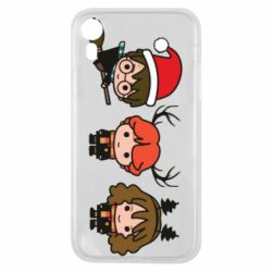 Чохол для iPhone XR Гаррі Поттер та друзі новорічні - PrintSalon