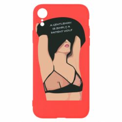 Чехол для iPhone XR Gentleman Is Simply A Patient Wolf - PrintSalon