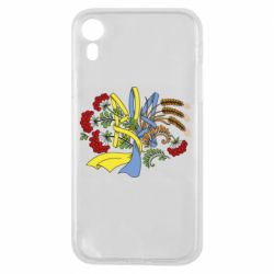 Чохол для iPhone XR Герб колоски і калина - PrintSalon