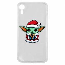 Чехол для iPhone XR Grogu Santa Claus - PrintSalon