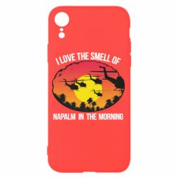 Чехол для iPhone XR I love the smell napalm, in the morning - PrintSalon