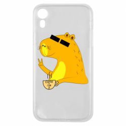 Чехол для iPhone XR Капибара Программист - PrintSalon