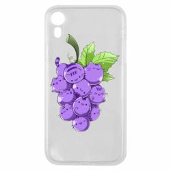 Чехол для iPhone XR Кот-виноград - PrintSalon