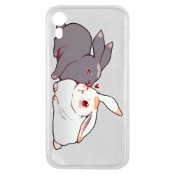 Чехол для iPhone XR Кролики Вэй и Лань - PrintSalon