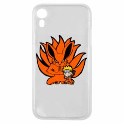 Чехол для iPhone XR Kurama And Naruto - PrintSalon