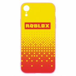 Чехол для iPhone XR Logo and squares