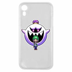 Чехол для iPhone XR Luigi and King Boo