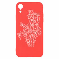 Чехол для iPhone XR Map Ukraine