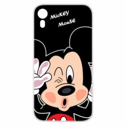 Чехол для iPhone XR Mickey Kiss - PrintSalon