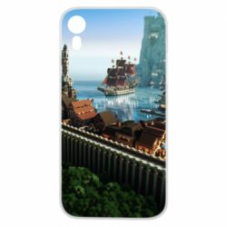 Чехол для iPhone XR Minecraft beautiful town - PrintSalon