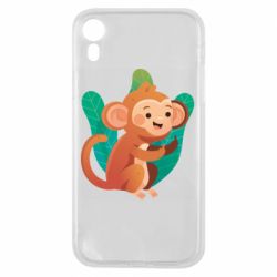 Чехол для iPhone XR Monkey. Fuck You - PrintSalon