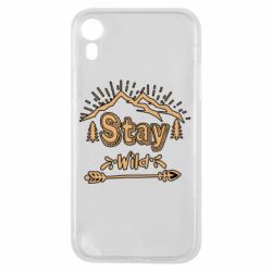 Чехол для iPhone XR Mountains - Stay Wild - PrintSalon