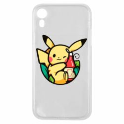 Чехол для iPhone XR Pikachu with ketchup - PrintSalon