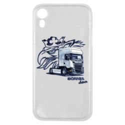 Чехол для iPhone XR Scania watercolor art - PrintSalon