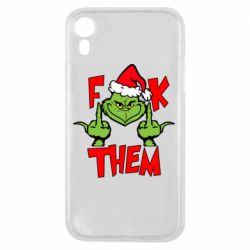 Чехол для iPhone XR The grinch f*ck them - PrintSalon