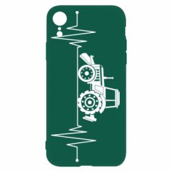 Чехол для iPhone XR Трактор импульс - PrintSalon