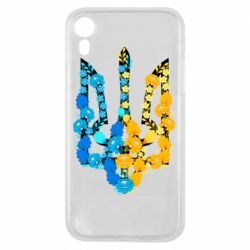 Чохол для iPhone XR Тризуб квіти Україна - PrintSalon