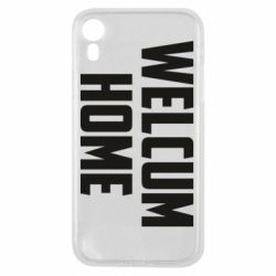 Чехол для iPhone XR Welcum Home - PrintSalon