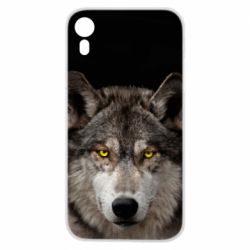 Чохол для iPhone XR Wolf with yellow eyes - PrintSalon
