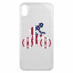 Чехол для iPhone Xs Max American cyclist - PrintSalon