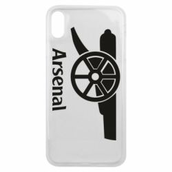 Чехол для iPhone Xs Max Arsenal simple logo - PrintSalon