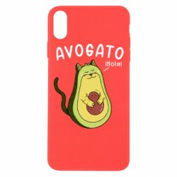 Чехол для iPhone Xs Max Avogato Cat - PrintSalon