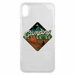 Чехол для iPhone Xs Max Camping and forest - PrintSalon