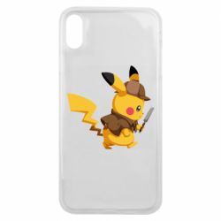 Чехол для iPhone Xs Max Cute Detective Pikachu - PrintSalon