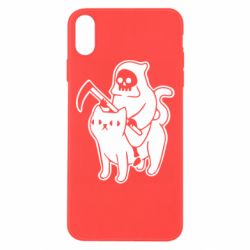 Чохол для iPhone Xs Max Death and cat - PrintSalon