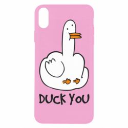 Чехол для iPhone Xs Max Duck you - PrintSalon