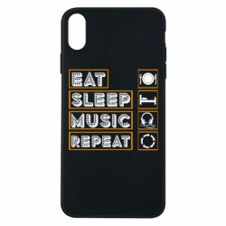 Чехол для iPhone Xs Max Eat sleep dj repeat. - PrintSalon