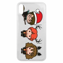 Чохол для iPhone Xs Max Гаррі Поттер та друзі новорічні - PrintSalon