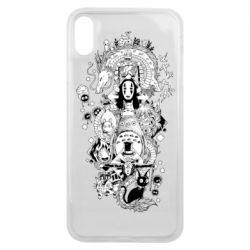 Чехол для iPhone Xs Max Герои Хаяо Миядзаки - PrintSalon