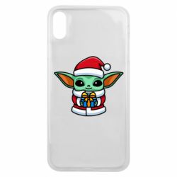 Чехол для iPhone Xs Max Grogu Santa Claus - PrintSalon