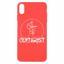 Чехол для iPhone Xs Max Guitar player. - PrintSalon