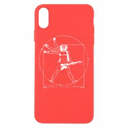 Чехол для iPhone Xs Max Guitarist Da Vinci - PrintSalon