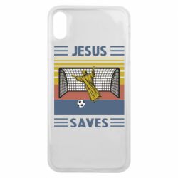 Чехол для iPhone Xs Max Jesus will save - PrintSalon